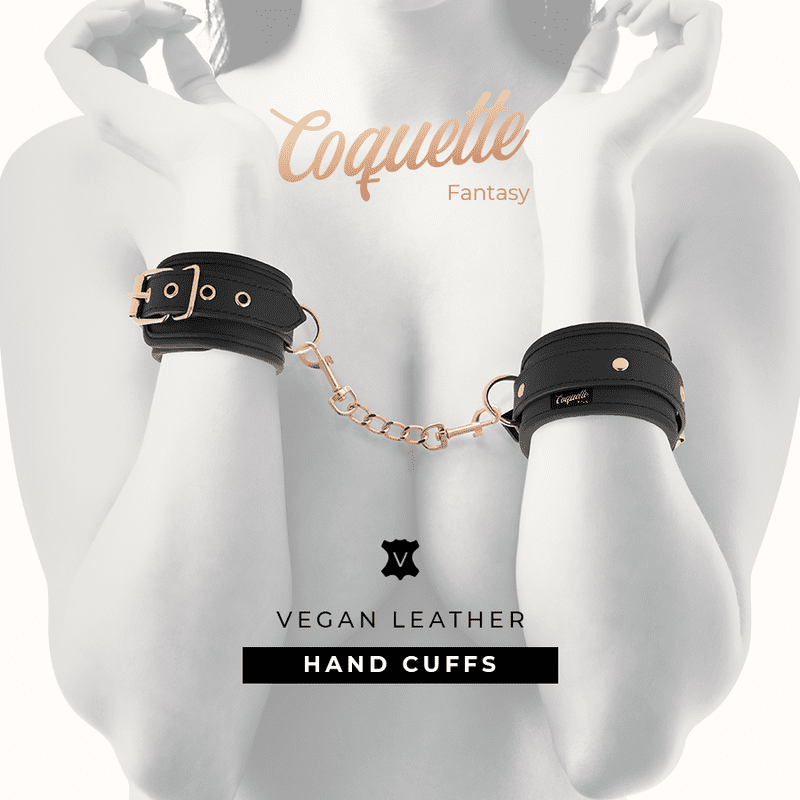 COQUETTE CHIC DESIRE - MANETTE IN PELLE FANTASIA VEGANA CON FODERA IN NOPRENE - immagine 2