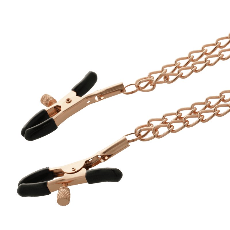 COQUETTE CHIC DESIRE - CLIPS PER CAPEZZOLI IN METALLO FANTASIA CON CATENA - immagine 5