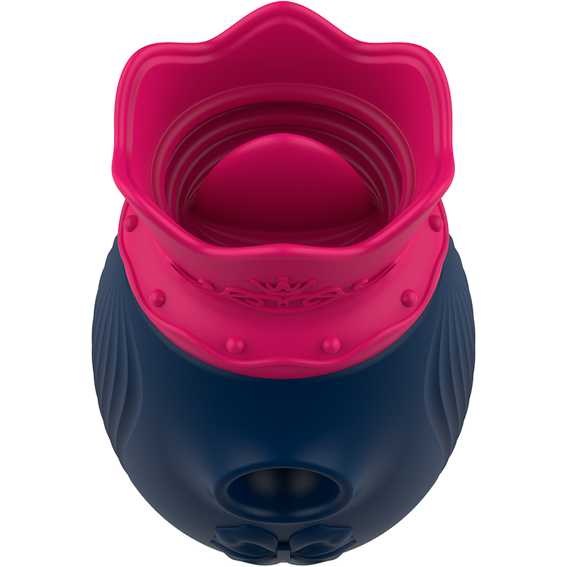 INTENSE - STIMOLATORE CLITORIDEO 10 MODALITÀ DI ASPIRAZIONE E LECCATURA - BLU - immagine 3