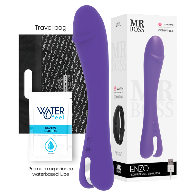 MR BOSS - ENZO VIBRATORE + TELECOMANDO WATCHME - immagine 2