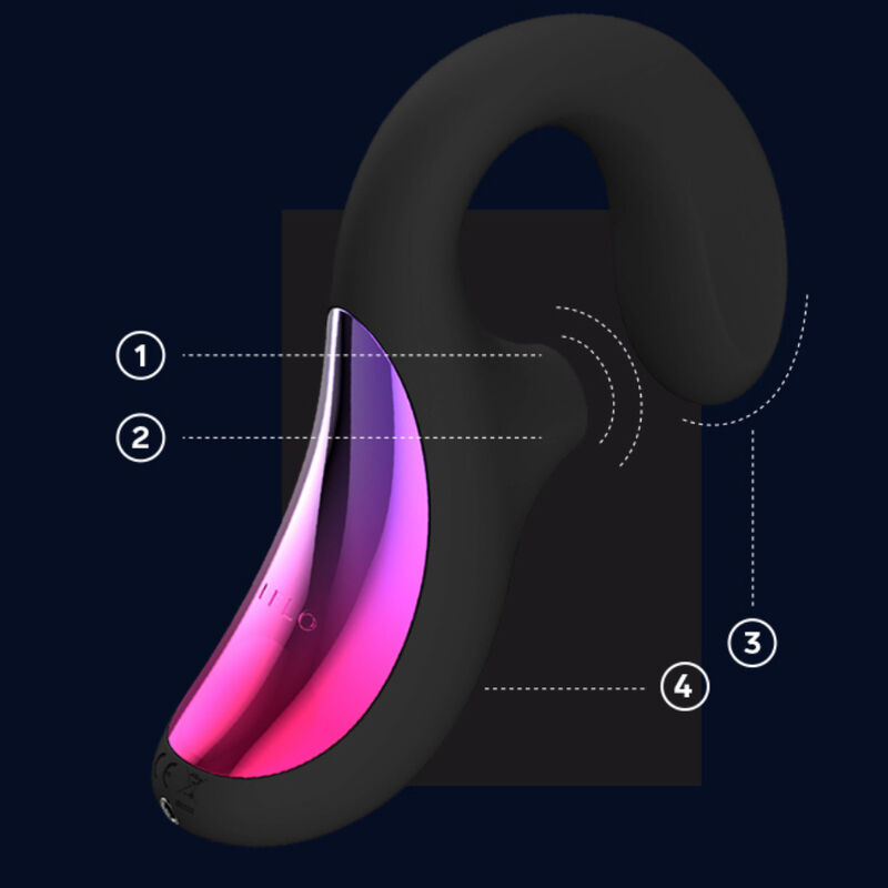 LELO - ENIGMA CRUISE MASSAGGIATORE SONICO A DOPPIA STIMOLAZIONE NERO - immagine 3