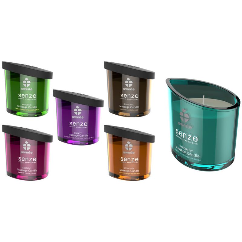 SWEDE - CANDELA DA MASSAGGIO SVIZZANTE SENZE - LIMONE, PEPE, EUCALIPTO - immagine 2