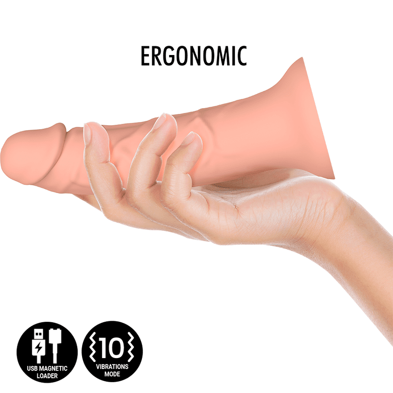 MYTHOLOGY - DILDO ORIGINALE ASHER M - VIBRATORE + TELECOMANDO CON TECNOLOGIA WIRELESS WATCHME - immagine 3