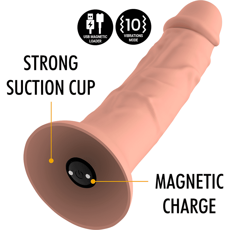 MYTHOLOGY - DILDO ORIGINALE ASHER M - VIBRATORE + TELECOMANDO CON TECNOLOGIA WIRELESS WATCHME - immagine 2
