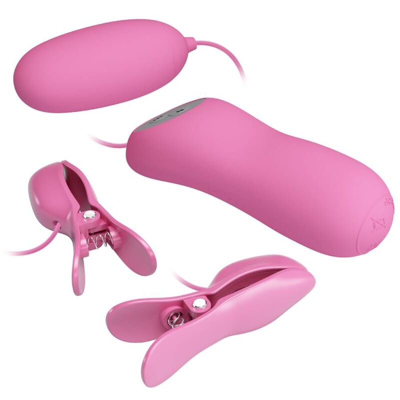 PRETTY LOVE - PINZETTA CON VIBRAZIONE ED ELETTROSHOCK ROSA - immagine 4