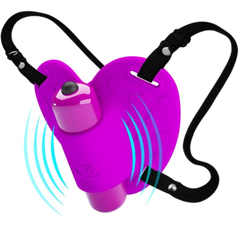 PRETTY LOVE - MASSAGGIATORE PER CLITORIDE HEARTBEAT 10 MODALIT DI VIBRAZIONE VIOLA - immagine 3