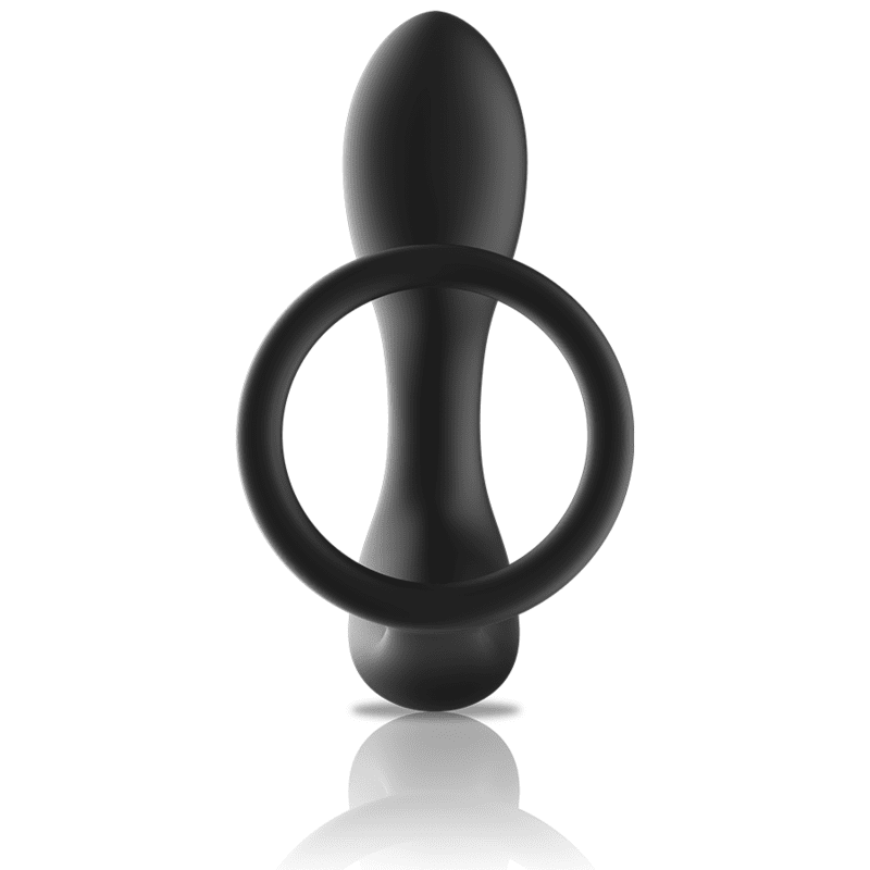 BLACKSILVER - MASSAGGIATORE ANALE CON TELECOMANDO RICARICABILE IN SILICONE NERO - immagine 3