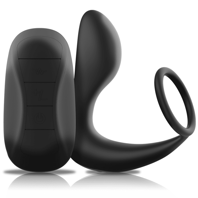 BLACKSILVER - MASSAGGIATORE ANALE CON TELECOMANDO RICARICABILE IN SILICONE NERO - immagine 5