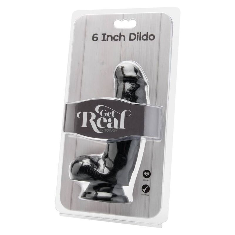 GET REAL - DILDO 12 CM CON SFERE NERO - immagine 2