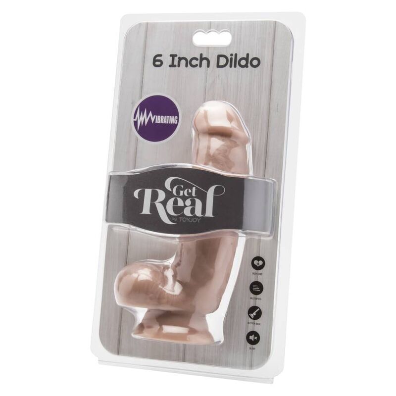 GET REAL - DILDO 12 CM CON VIBRATORE PER SFERE - immagine 2