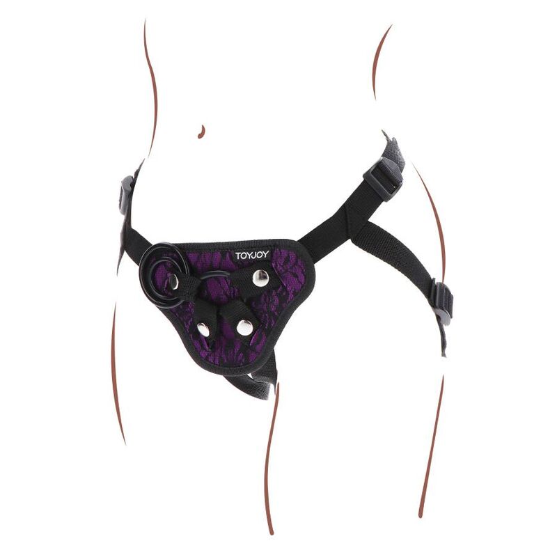 GET REAL - IMBRAGATURA IN PIZZO CON CINTURINO VIOLA - immagine 5