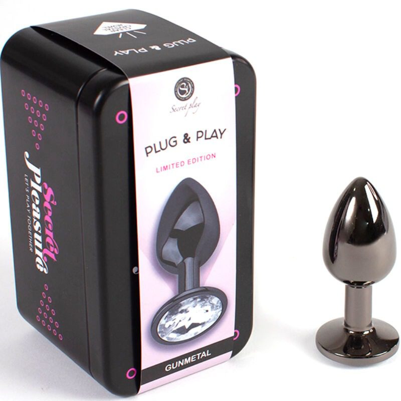 SECRETPLAY - BUTT PLUG GUNMETAL TAGLIA PICCOLA 7 CM - immagine 2