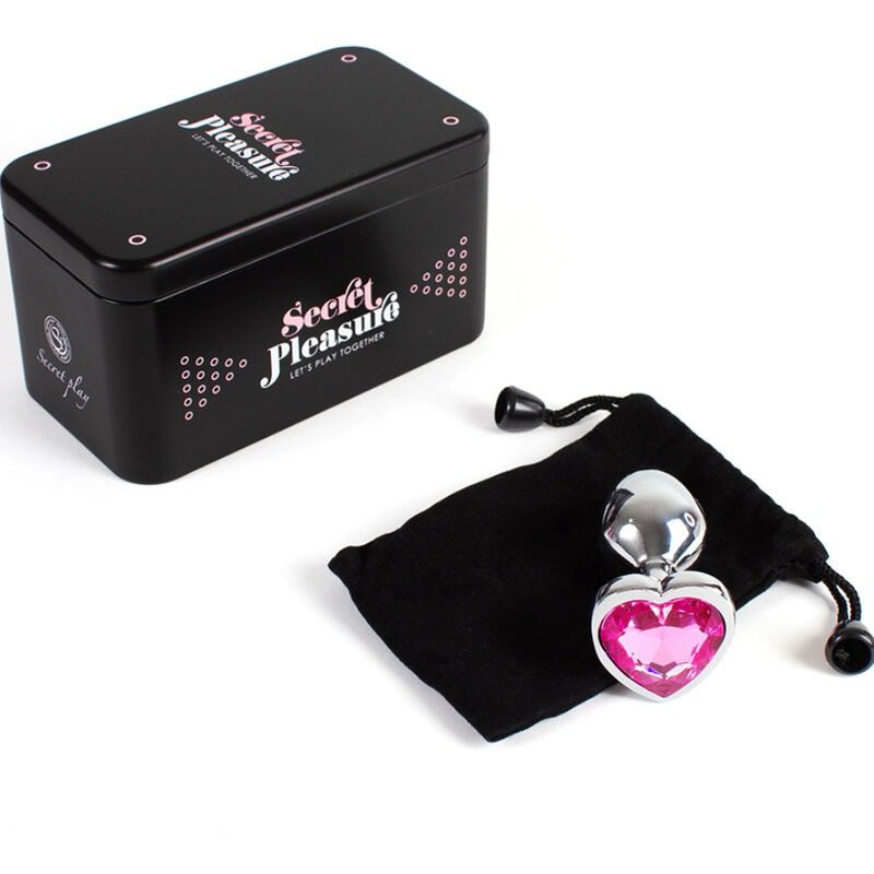 SECRETPLAY - TAPPO IN METALLO FUCSIA CUORE TAGLIA PICCOLA 7 CM - immagine 4