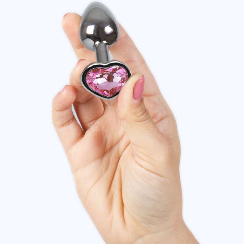 SECRETPLAY - TAPPO IN METALLO FUCSIA CUORE TAGLIA PICCOLA 7 CM - immagine 3