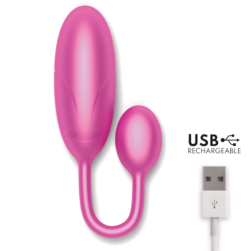 ONINDER - DENVER HUEVO VIBRADOR ROSA 7 X 2.7 CM - APP GRATUITA - immagine 5
