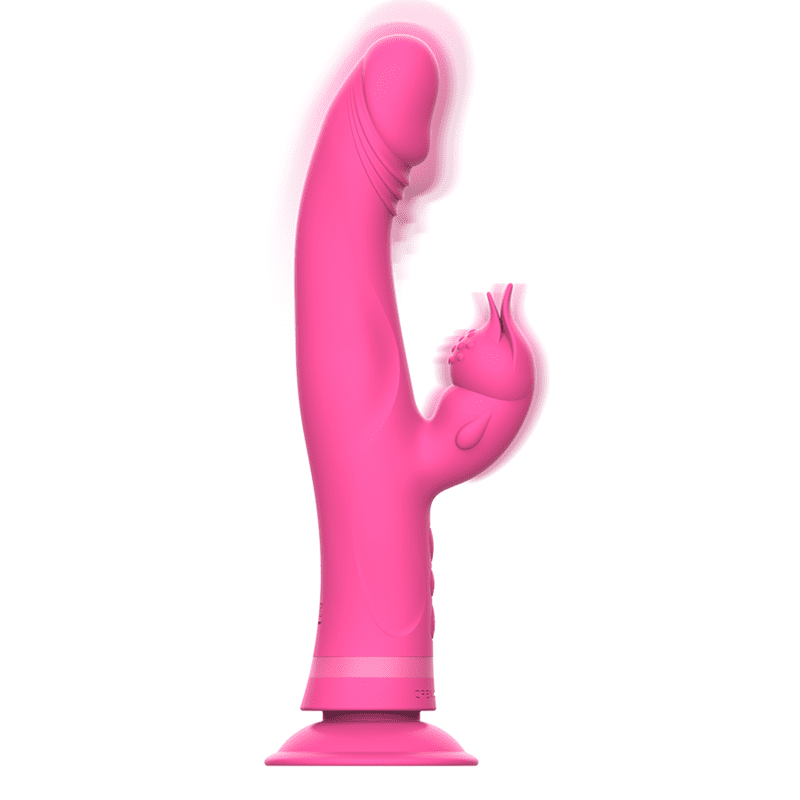 INTENSE - VIBRATORE JULIO RABBIT IN SILICONE ROSA - immagine 2