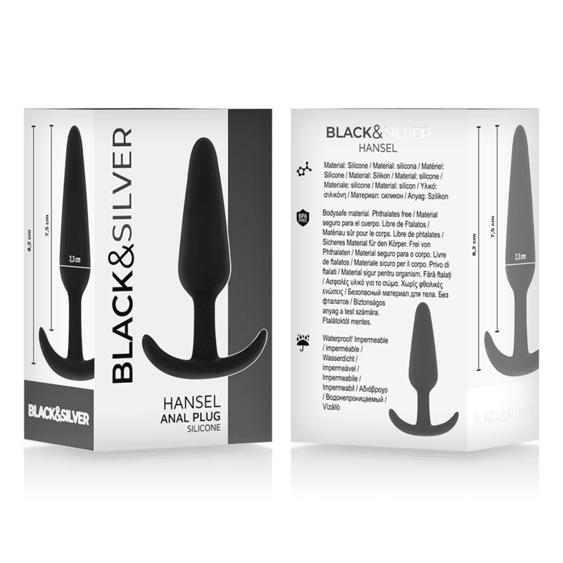 BLACKSILVER - PLUG ANALE IN SILICONE HANSEL CON MANIGLIA PICCOLO - immagine 5