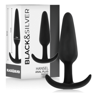 BLACKSILVER - PLUG ANALE IN SILICONE HANSEL CON MANIGLIA PICCOLO