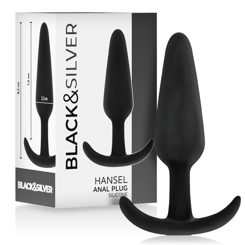 BLACKSILVER - PLUG ANALE IN SILICONE HANSEL CON MANIGLIA PICCOLO