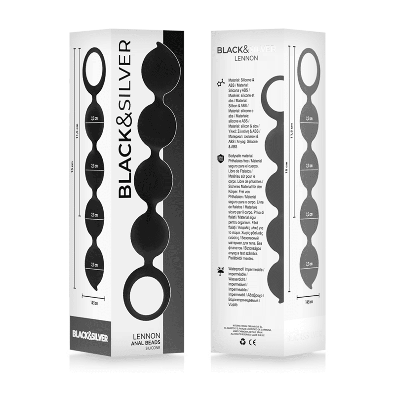 BLACKSILVER - ROSARIO ANALE LENNON 4 SFERE IN SILICONE 15 CM - immagine 4