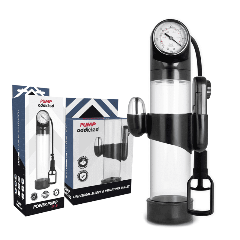 PUMP ADDICTED - POMPA PER EREZIONE TRASPARENTE RX9 CON VIBRATORE - immagine 2