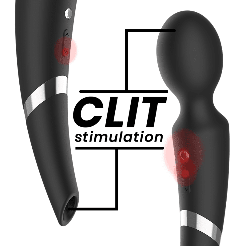 BLACKSILVER - BECK BACCHETTA E VENTOSA 2 IN 1 IN SILICONE - immagine 5