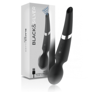 BLACKSILVER - BECK BACCHETTA E VENTOSA 2 IN 1 IN SILICONE