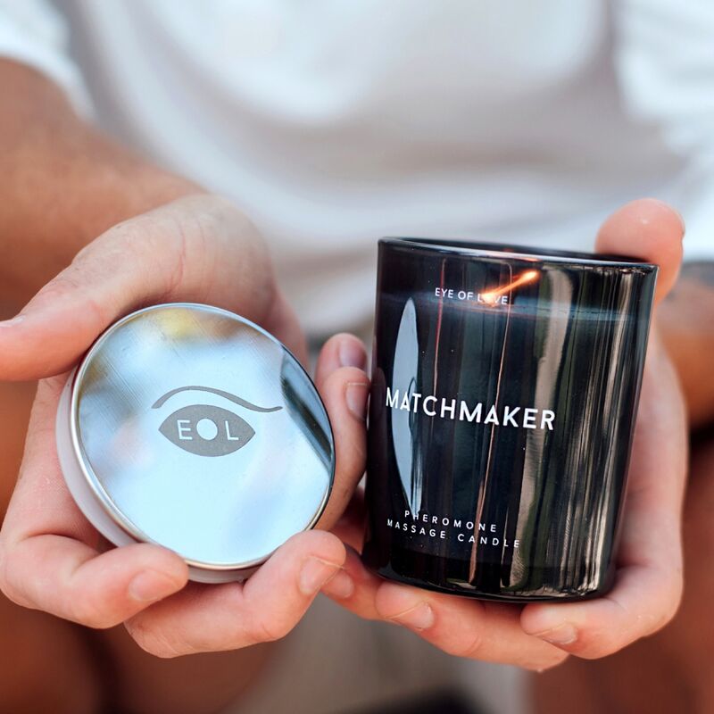 EYE OF LOVE - CANDELA DA MASSAGGIO CON DIAMANTE NERO MATCHMAKER ATTRACT HER 150 ML - immagine 4