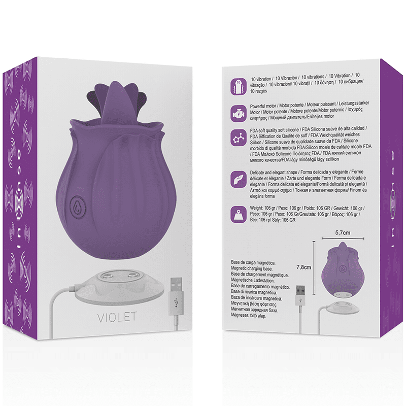 INTENSE - VIOLA CL TORIS STIMOLATORE 10 VIBRAZIONI LILLA - immagine 5