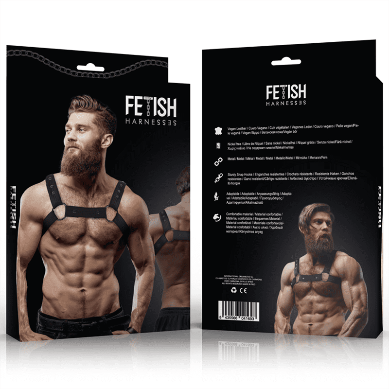 FETISH SUBMISSIVE ATTITUDINE - IMBRACATURA SPORTIVA REGOLABILE IN NEOPRENE PER UOMINI - immagine 2