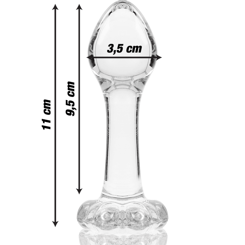 NEBULA SERIES BY IBIZA - MODELO 2 PLUG CRISTAL TRANSPARENTE 11 CM -O- 3.5 CM - immagine 3