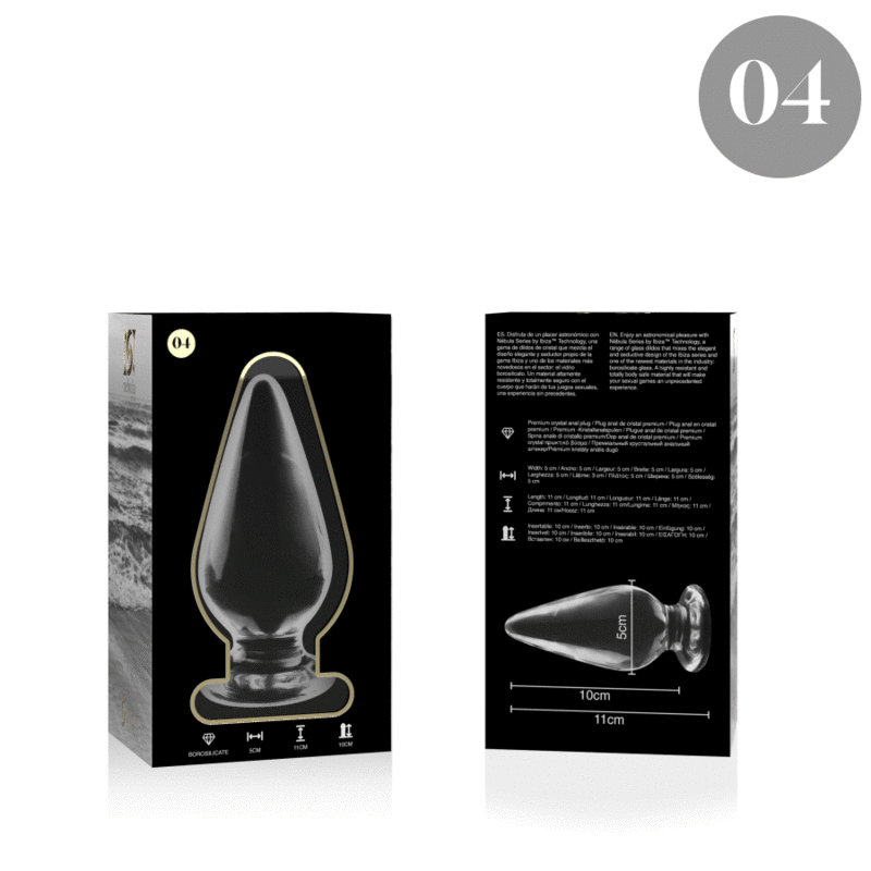 NEBULA SERIES BY IBIZA - MODELO 4 PLUG CRISTAL TRANSPARENTE 11 CM -O- 5 CM - immagine 4
