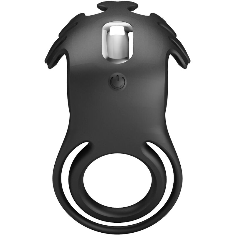 PRETTY LOVE - ANELLO VIBRATORE RUBEN 7 VIBRAZIONI IN SILICONE NERO - immagine 4
