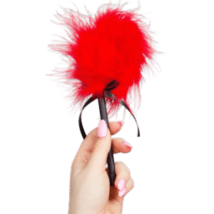 GIOCO SEGRETO - SPOLVERINO MARABOU ROSSO