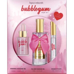 BIJOUX INDISCRETS - KIT BUBBLEGUM PLAY CON OLIO GEL E LUCIDA LABBRA