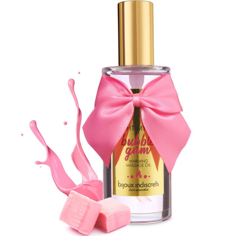 BIJOUX INDISCRETS - LIGHT MY FIRE OLIO DA MASSAGGIO EFFETTO CALORE GUSTO GOMMA - immagine 3