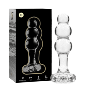 NEBULA SERIES BY IBIZA - MODELO 1 PLUG CRISTAL TRANSPARENTE 10.5 CM -O- 3 CM