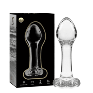 NEBULA SERIES BY IBIZA - MODELO 2 PLUG CRISTAL TRANSPARENTE 11 CM -O- 3.5 CM