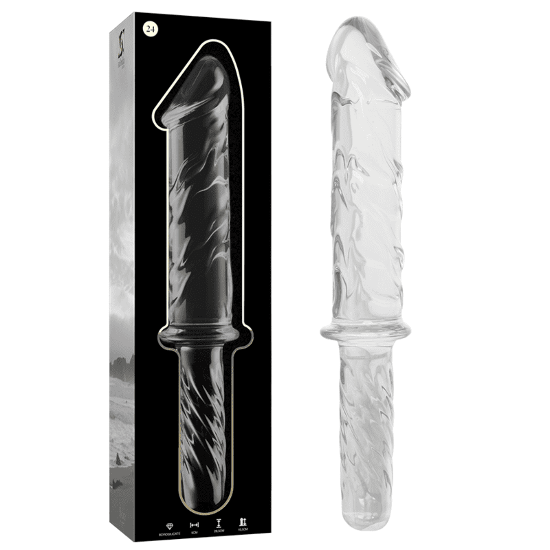 NEBULA SERIES BY IBIZA - MODELO 24 DILDO CRISTAL TRANSPARENTE 28.5 CM -O- 5 CM