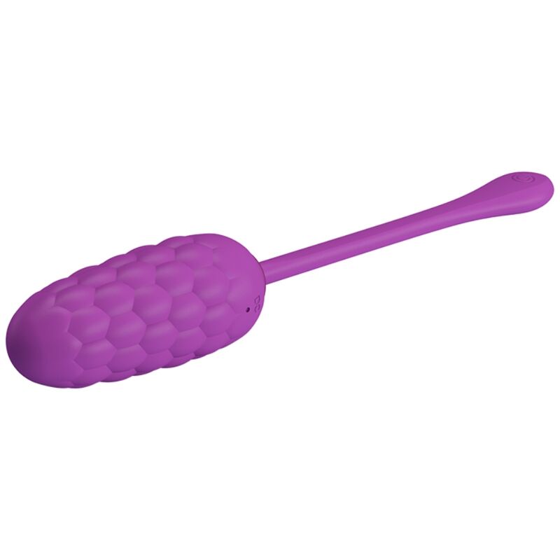 PRETTY LOVE - UOVO VIBRANTE CON TEXTURE MARINA RICARICABILE VIOLA - immagine 3