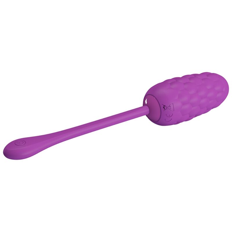 PRETTY LOVE - UOVO VIBRANTE CON TEXTURE MARINA RICARICABILE VIOLA - immagine 2
