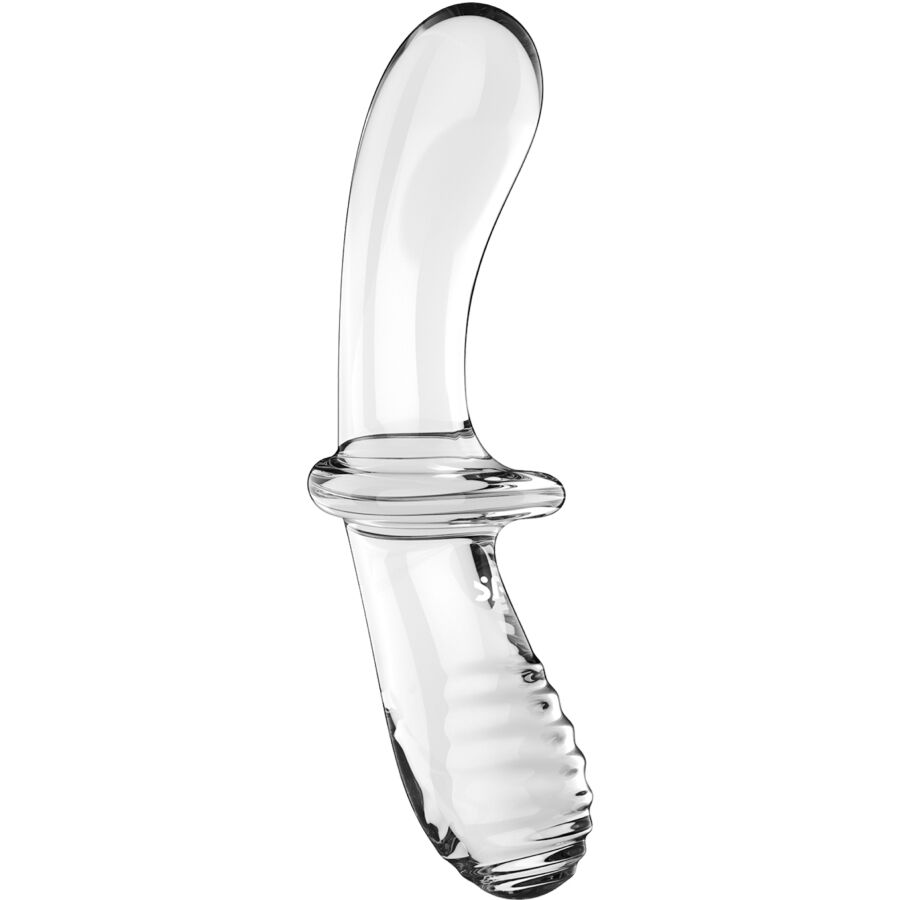 SATISFYER - DOUBLE CRYSTAL DILDO TRANSPARENTE - immagine 2