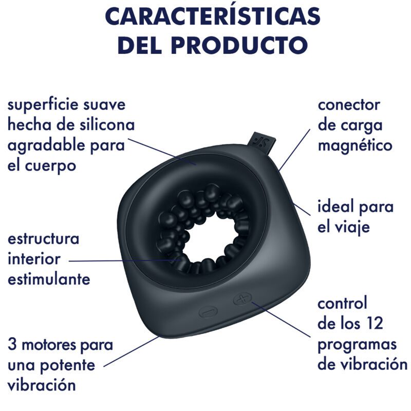 SATISFYER - RING STROKER MASTURBATORE VIBRATORE - immagine 5