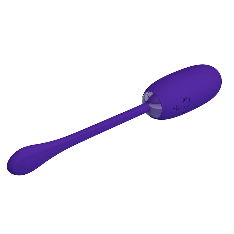 PRETTY LOVE - UOVO VIBRANTE JULIUS IMPERMEABILE-RICARICABILE VIOLA - immagine 5
