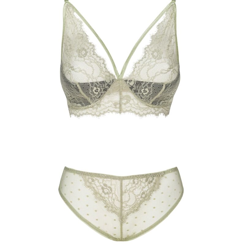 LIVCO CORSETTI FASHION - PINE LC 90667 SUJETADOR + PANTY KHAKI - immagine 3