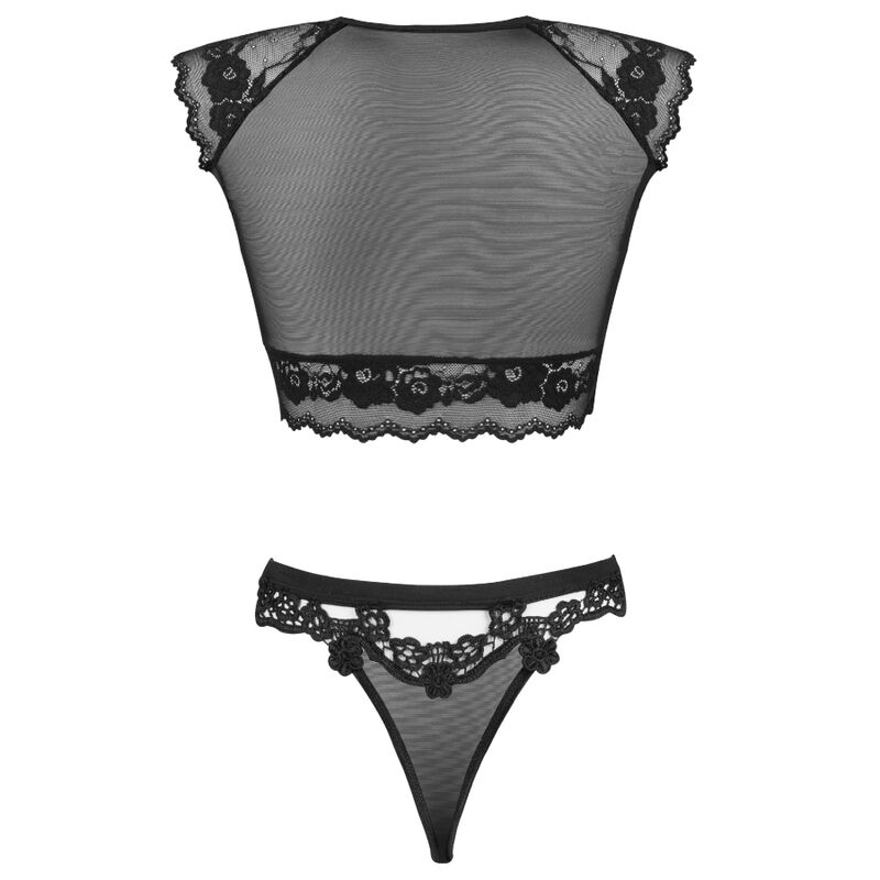 LIVCO CORSETTI FASHION - TIMOSAN LC 90631 SUJETADOR + PANTY NEGRO - immagine 4
