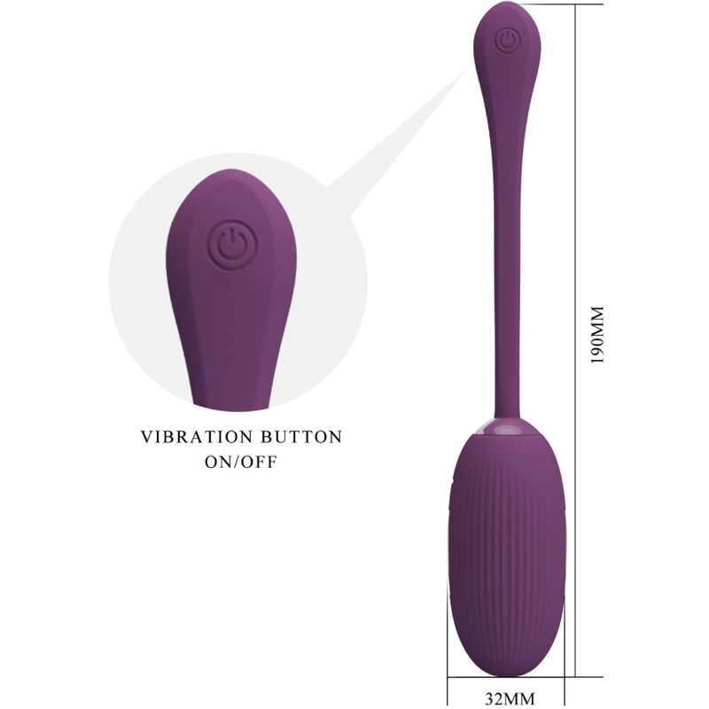 PRETTY LOVE - DOREEN UOVO VIBRANTE RICARICABILE VIOLA - immagine 4