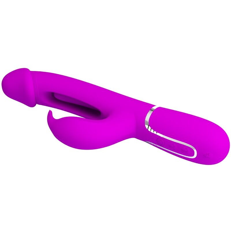 PRETTY LOVE - VIBRATORE DEJON RABBIT 3 IN 1 MULTIFUNZIONE FUCSIA - immagine 5