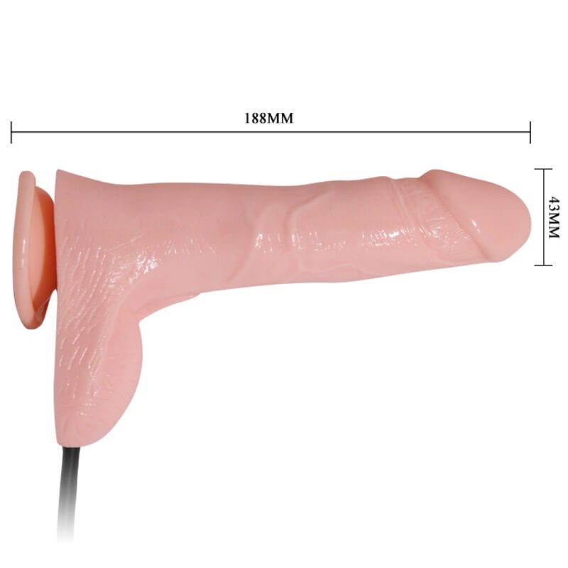 BAILE - DILDO REALISTICO GONFIABILE CON VENTOSA 15 CM - immagine 3