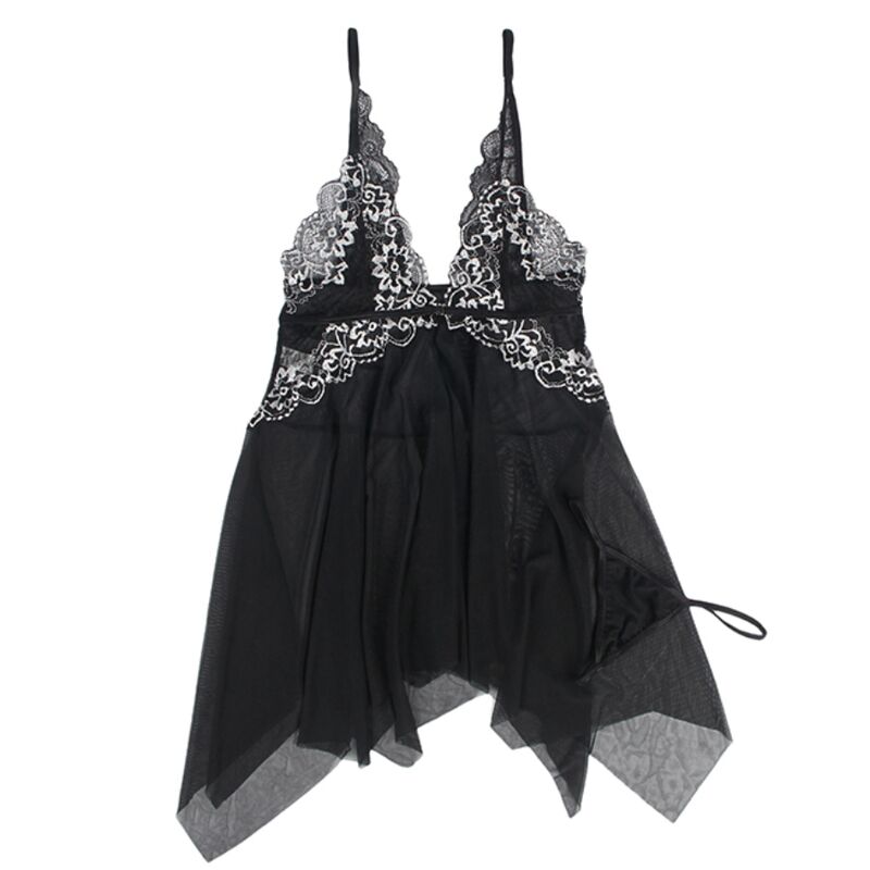 SUBBLIME - BABYDOLL TELA TUL PECHO ENCAJE S/M - immagine 4